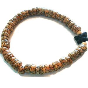 As Low As $2 Black Butterfly & Coconut Heishi Bead Temporary Bracelet